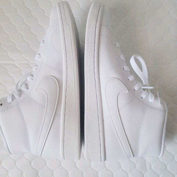 NIKE Womens COURT ROYALE 2 MID LACE-UP TRAINERS SNEAKERS SHOES WHITE SIZE 9 - Picture 9 of 11
